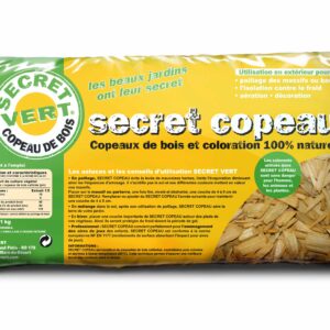 copeaux de bois jaune secret vert coloration