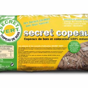 Sac de copeaux de bois marron secret vert 50L