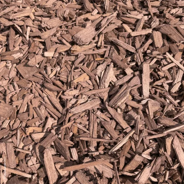 paillage naturel bois marron